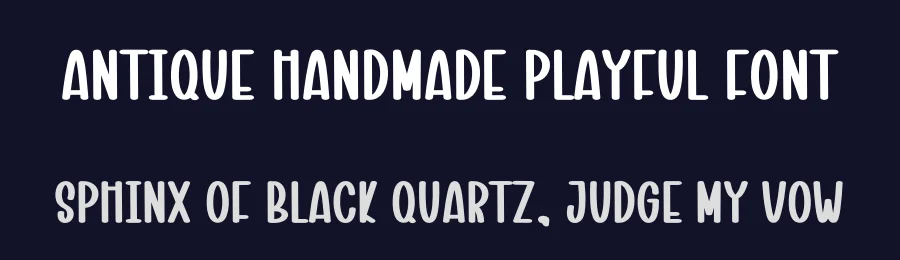 Antique Handmade Playful Font by freshtypeink — Display Font — thumbnail 2