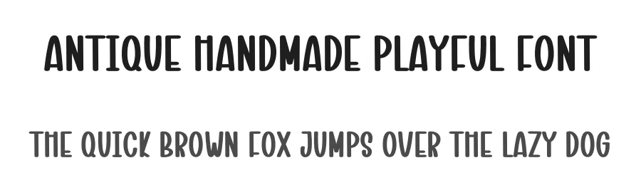 Antique Handmade Playful Font by freshtypeink — Display Font