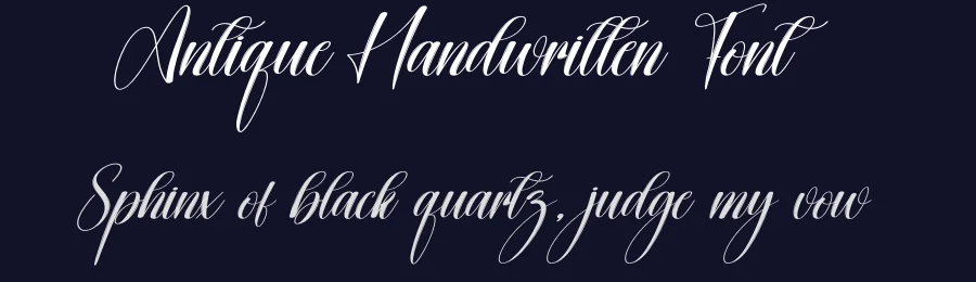Antique Handwritten Font by creativeletter — Script Handwritten Font — thumbnail 2