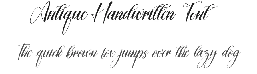Antique Handwritten Font by creativeletter — Script Handwritten Font
