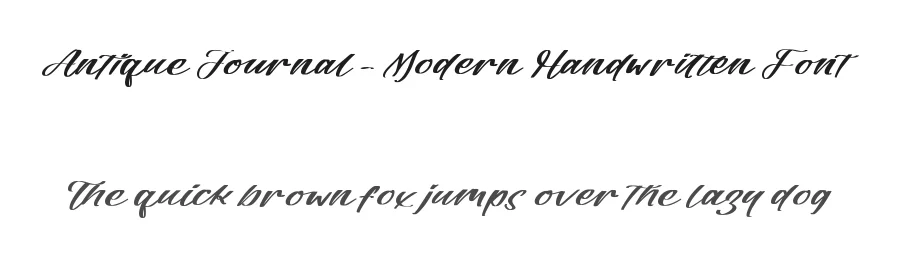 Antique Journal – Modern Handwritten Font by letterenastudios — Script Handwritten Font