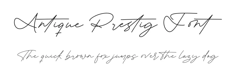 Antique Prestig Font by stylishtype.co — Script Handwritten Font