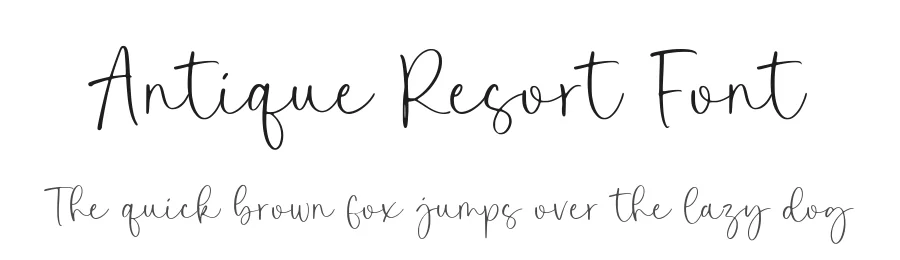 Antique Resort Font by balpirick — Script Handwritten Font