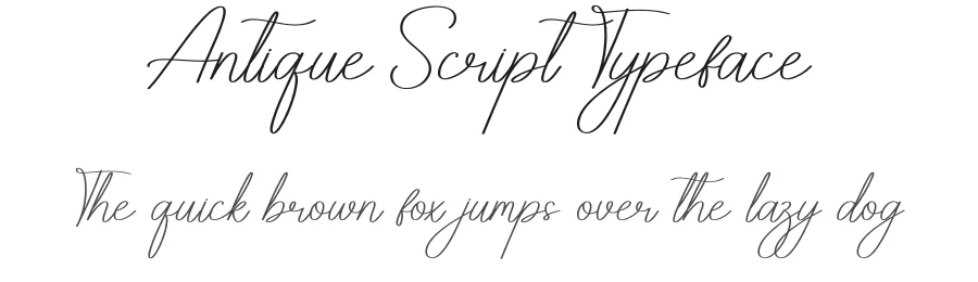 Antique Script Typeface by andikastudio — Script Handwritten Font