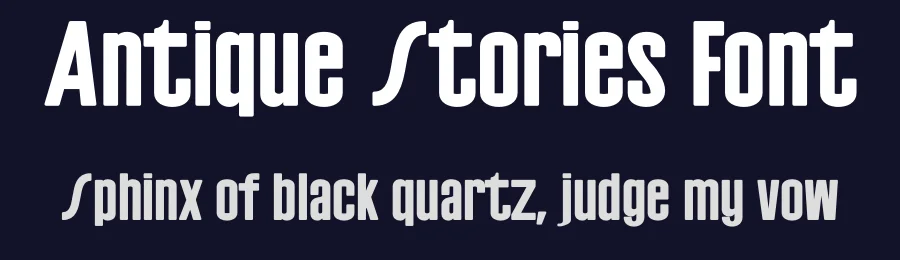 Antique Stories Font by Silver Stag — Sans Serif Font — thumbnail 2