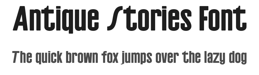 Antique Stories Font by Silver Stag — Sans Serif Font