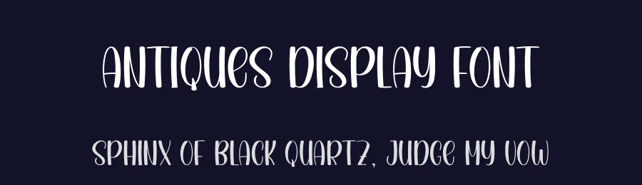Antiques Display Font by andikastudio — Display Font — thumbnail 2