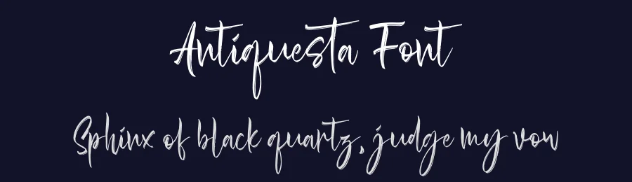 Antiquesta Font by Almarkha Type — Script Handwritten Font — thumbnail 2