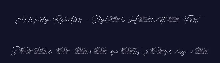 Antiquity Rebelion – Stylish Handwritten Font by stylishtype.co — Script Handwritten Font — thumbnail 2