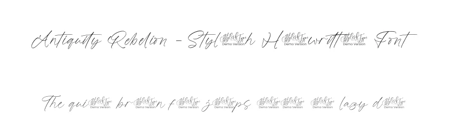 Antiquity Rebelion – Stylish Handwritten Font by stylishtype.co — Script Handwritten Font