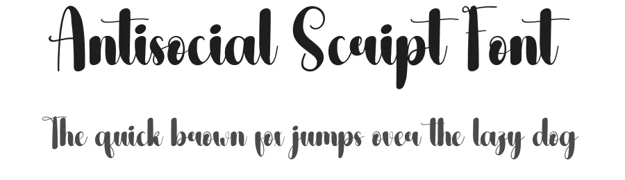 Antisocial Script Font by andikastudio — Script Handwritten Font