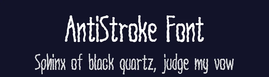AntiStroke Font by FLYERWRK® — Display Font — thumbnail 2