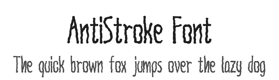 AntiStroke Font by FLYERWRK® — Display Font