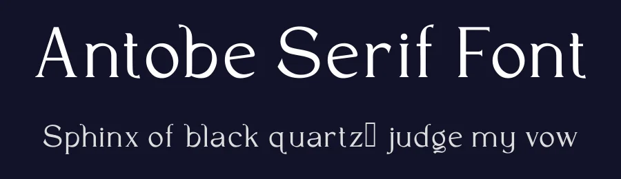 Antobe Serif Font by Viaction Type — Serif Font — thumbnail 2