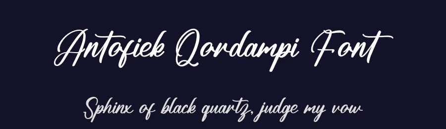 Antofiek Qordampi Font by letterenastudios — Script Handwritten Font — thumbnail 2