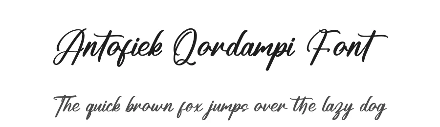 Antofiek Qordampi Font by letterenastudios — Script Handwritten Font