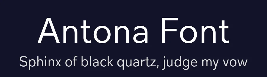 Antona Font by exljbris — Sans Serif Font — thumbnail 2