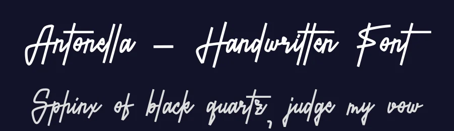 Antonella – Handwritten Font by Alpaprana — Script Handwritten Font — thumbnail 2