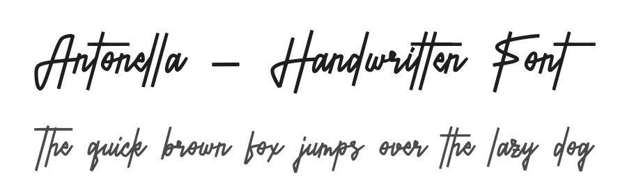 Antonella – Handwritten Font by Alpaprana — Script Handwritten Font