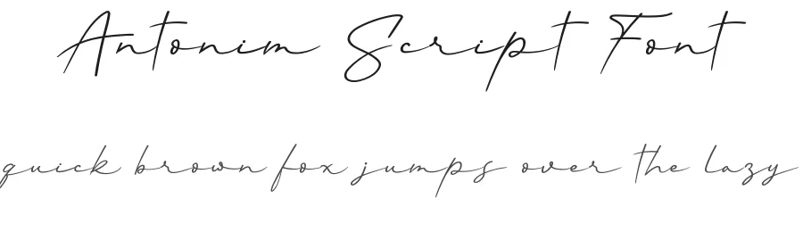Antonim Script Font by andikastudio — Script Handwritten Font