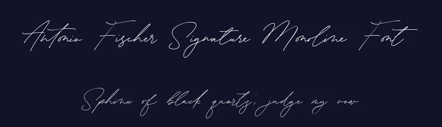 Antonio Fischer Signature Monoline Font by balpirick — Decorative Font — thumbnail 2