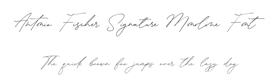 Antonio Fischer Signature Monoline Font by balpirick — Decorative Font