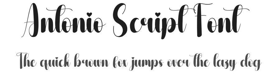 Antonio Script Font by andikastudio — Script Handwritten Font