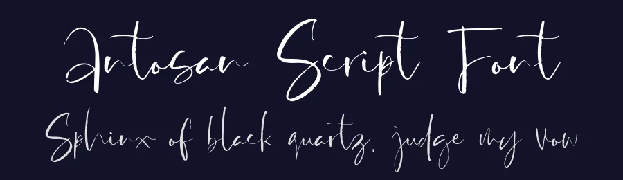 Antosan Script Font by awan studio — Script Handwritten Font — thumbnail 2