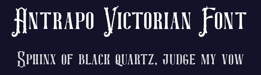 Antrapo Victorian Font by TypeClassHeroes — Blackletter Font — thumbnail 2