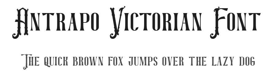 Antrapo Victorian Font by TypeClassHeroes — Blackletter Font