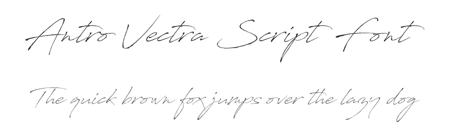Antro Vectra Script Font by Youssef Habchi — Script Handwritten Font