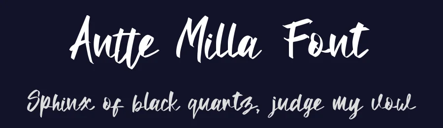 Antte Milla Font by NTC Graphic — Script Handwritten Font — thumbnail 2