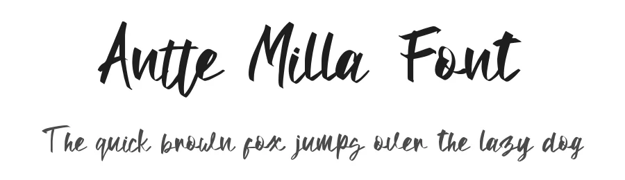Antte Milla Font by NTC Graphic โ Script Handwritten Font