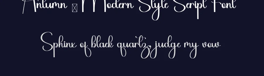 Antumn – Modern Style Script Font by inermediaSTUDIO — Script Handwritten Font — thumbnail 2