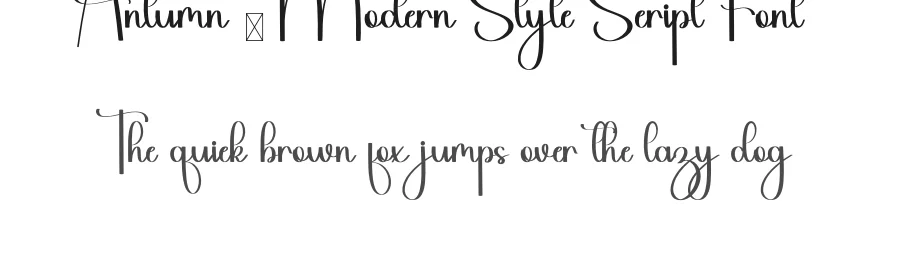 Antumn – Modern Style Script Font by inermediaSTUDIO — Script Handwritten Font