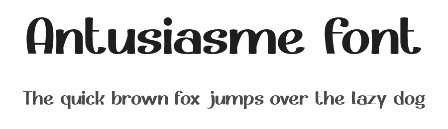 Antusiasme Font by Pikgura Type — Decorative Font