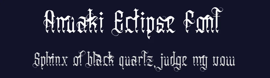 Anuaki Eclipse Font by Dhabee — Blackletter Font — thumbnail 2