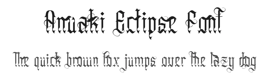 Anuaki Eclipse Font by Dhabee — Blackletter Font