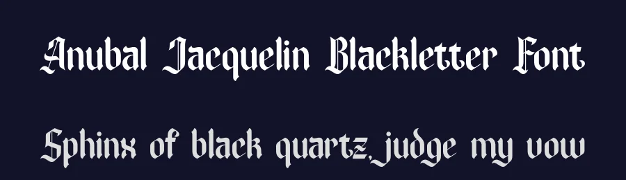 Anubal Jacquelin Blackletter Font by timelesstype.co — Blackletter Font — thumbnail 2
