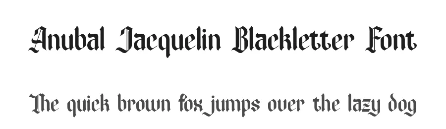 Anubal Jacquelin Blackletter Font by timelesstype.co — Blackletter Font