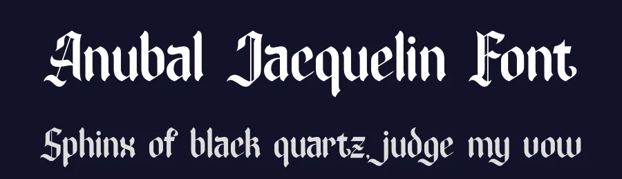 Anubal Jacquelin Font by timelesstype.co — Blackletter Font — thumbnail 2