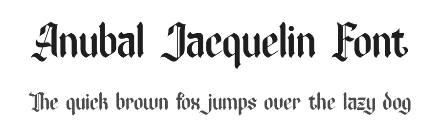 Anubal Jacquelin Font by timelesstype.co — Blackletter Font