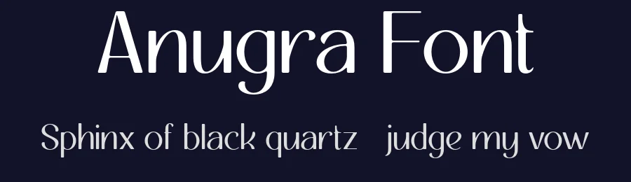 Anugra Font by Pikgura — Sans Serif Font — thumbnail 2