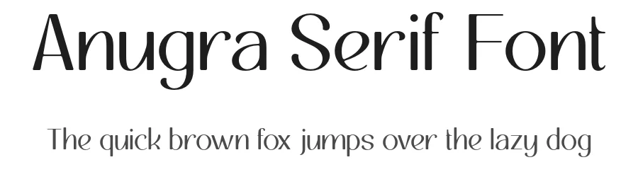Anugra Serif Font by Pikgura Type — Serif Font