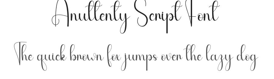 Anuttenty Script Font by andikastudio — Script Handwritten Font