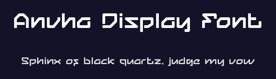 Anvha Display Font by Uncarving Nation — Display Font — thumbnail 2