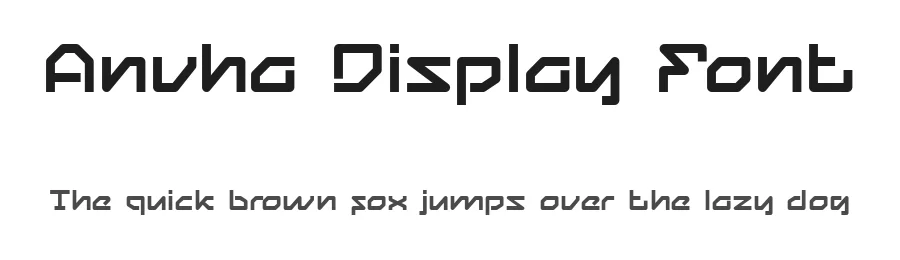 Anvha Display Font by Uncarving Nation — Display Font