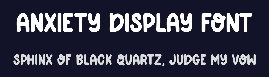 Anxiety Display Font by Craftedtype — Decorative Font — thumbnail 2