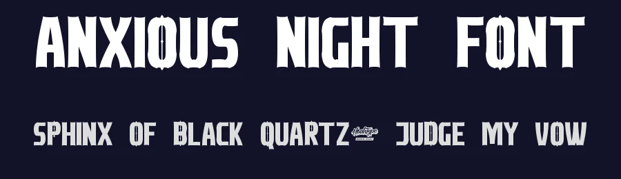 Anxious Night Font by noahtype — Blackletter Font — thumbnail 2