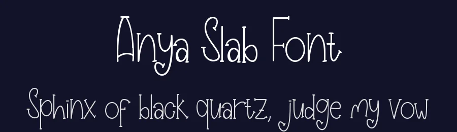 Anya Slab Font by Dm Studio — Display Font — thumbnail 2